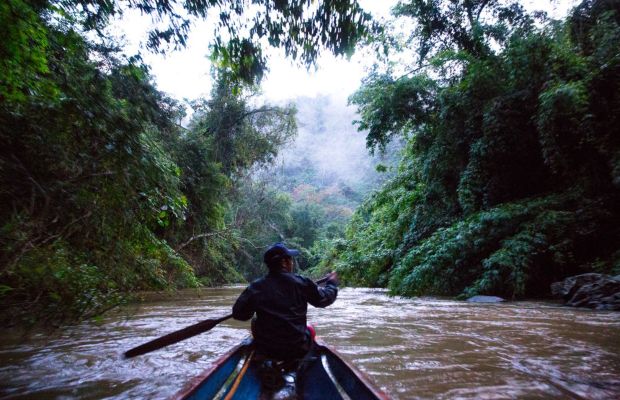 River cruise at the Nam Et-Phou Louey National Park